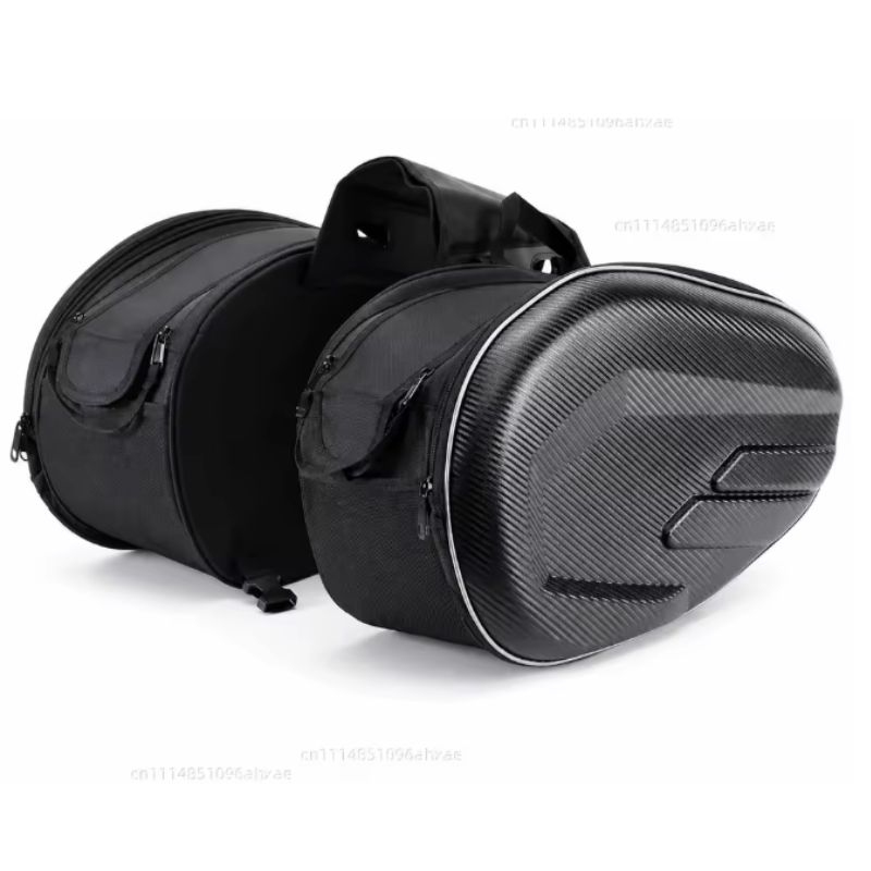 Bolsa Alforje Lateral Moto 58L Universal Expansível - Imagem de detalhe 1