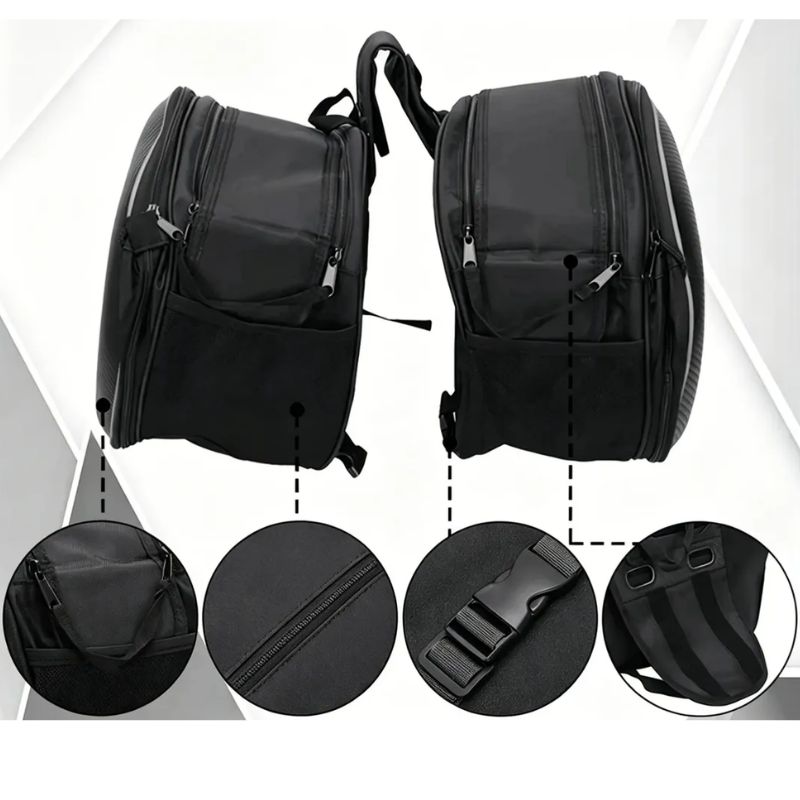 Bolsa Alforje Lateral Moto 60L Clear Visions - Imagem de detalhe 3