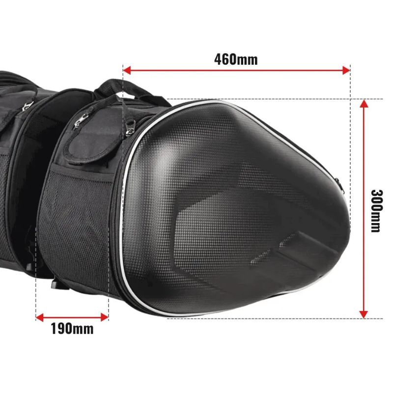 Bolsa Alforje Lateral Moto 60L Clear Visions - Imagem de detalhe 2