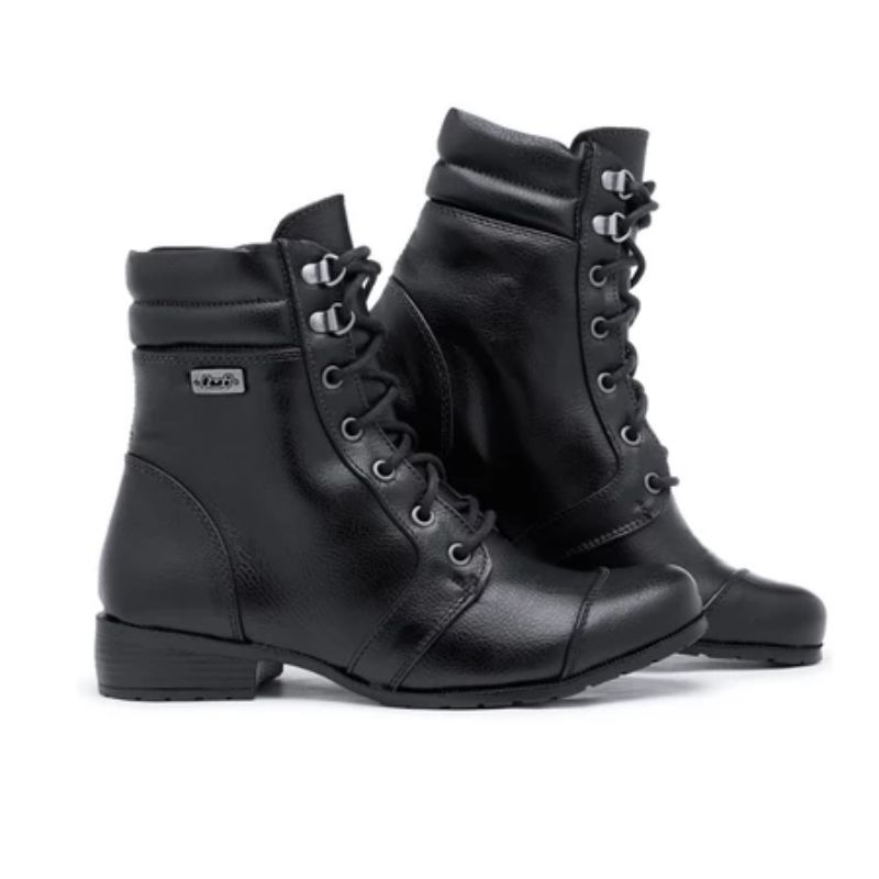 Bota Coturno Feminina Salto Grosso - Imagem de detalhe 2
