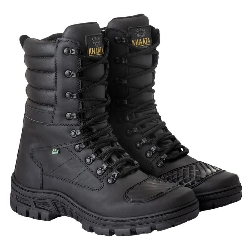 Bota Coturno Militar Khaata Zíper Premium - Imagem de detalhe 1