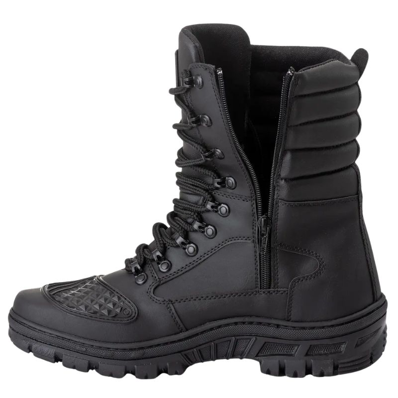 Bota Coturno Militar Khaata Zíper Premium - Imagem de detalhe 4