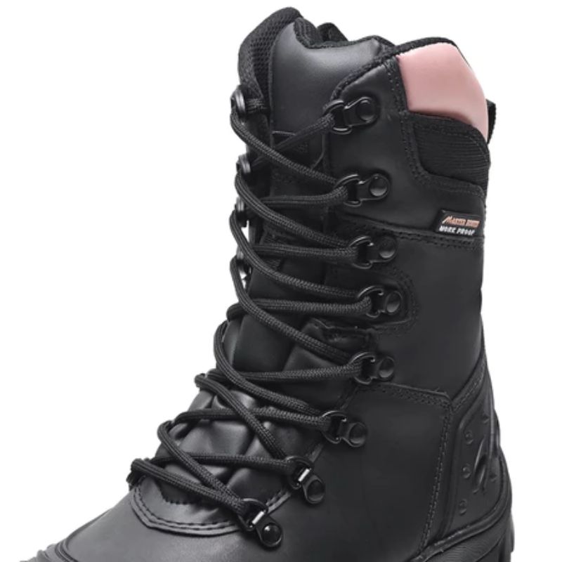 Bota Couro Motociclista Feminina Master Boots - Imagem de detalhe 3