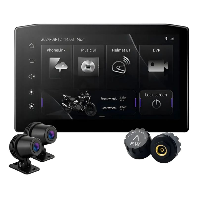 Central Multimídia para Moto Ekiy M8 com Câmera