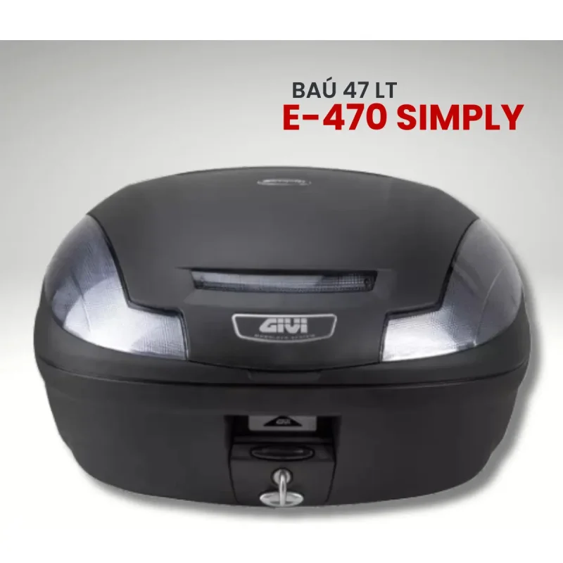 Bau Bauleto Givi E470nt Simply 47 Litros Monolock Fume