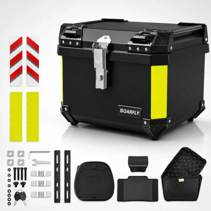 Baú Bauleto Moto 45 Litros Universal SOARFLY Reforçado