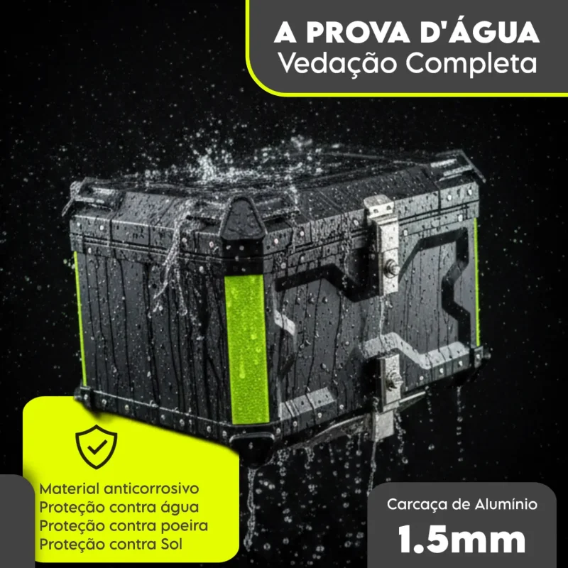 Bau Para Moto 65l Aluminio Universal Knack