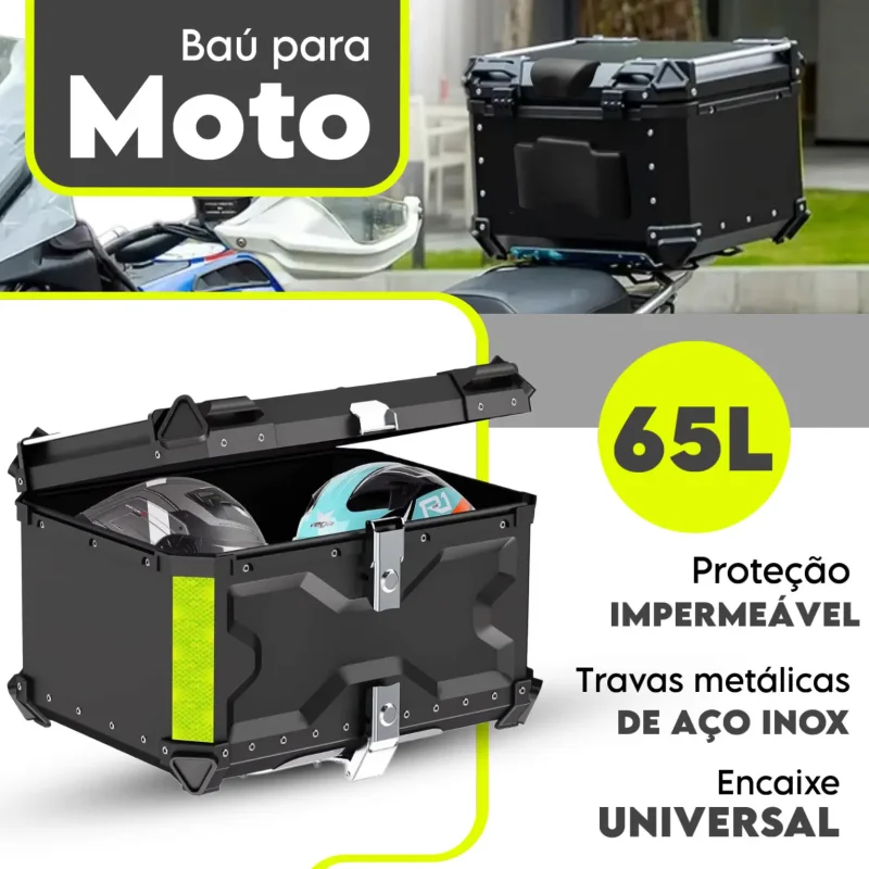 Bau Para Moto 65l Aluminio Universal Knack
