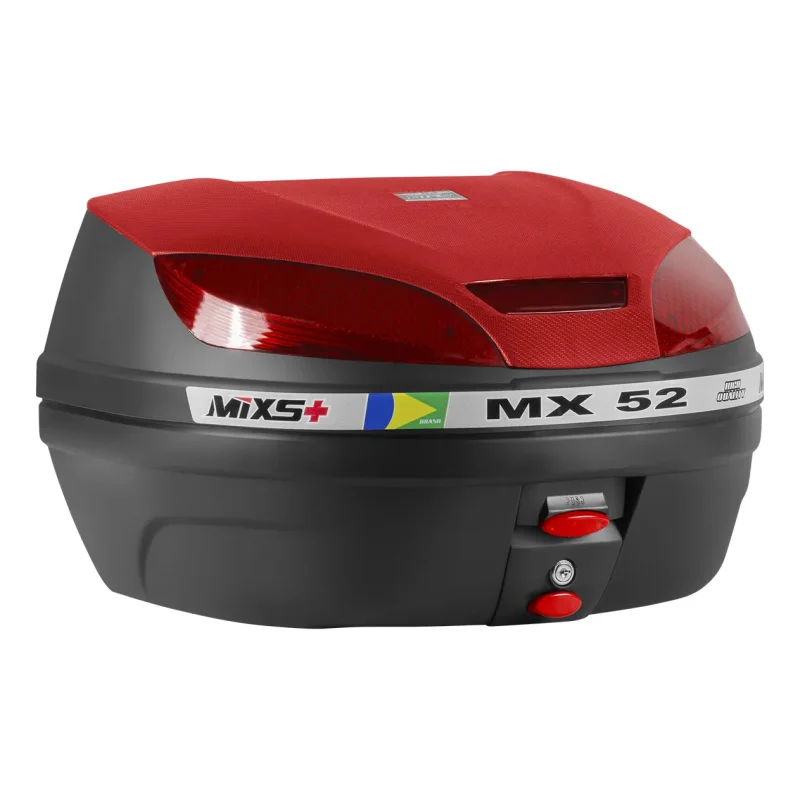 Bau Traseiro Moto Mixs Mx52 52 Litros 2 Capacetes