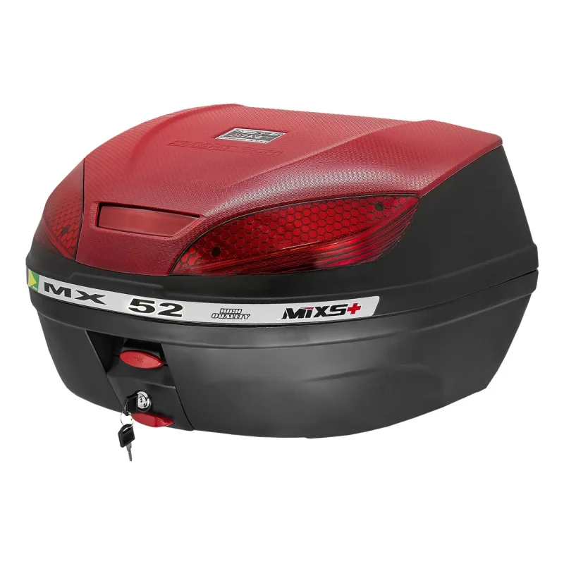 Bau Traseiro Moto Mixs Mx52 52 Litros 2 Capacetes