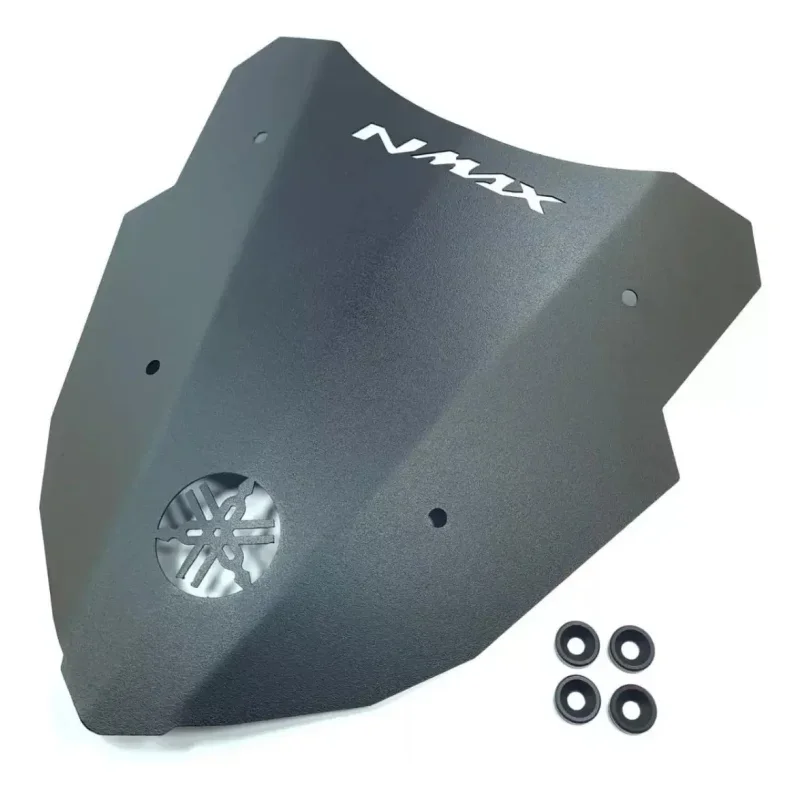 Bolha Para Brisa Esportiva Aco Preto Nmax 160 Mj Racing