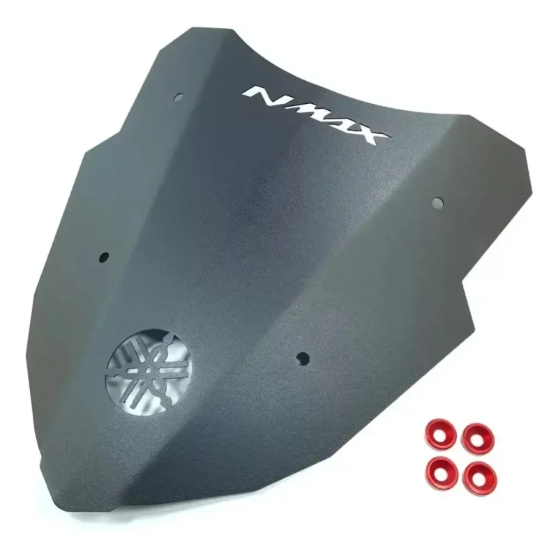 Bolha Para-brisa Esportiva Aço Preto Nmax 160 MJ Racing
