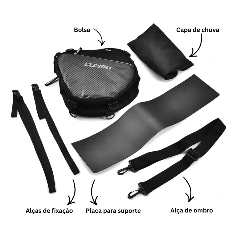 Bolsa Central Para Scooter 27 Litros Moto Coringa