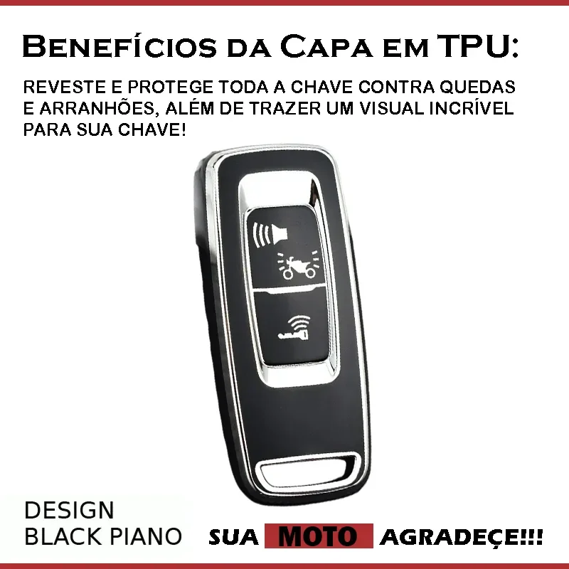 Capa Chave Presencial Tpu Honda Pcx 160 E Adv 160