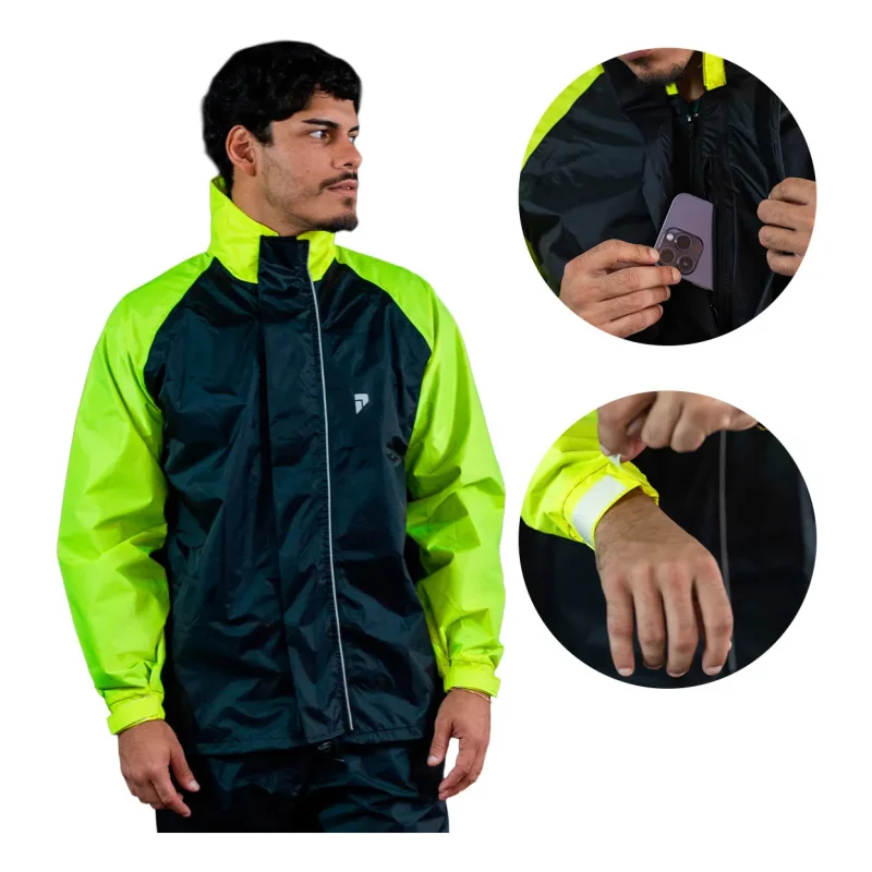 Capa De Chuva Moto Pioneira Traveller Nylon Impermeavel