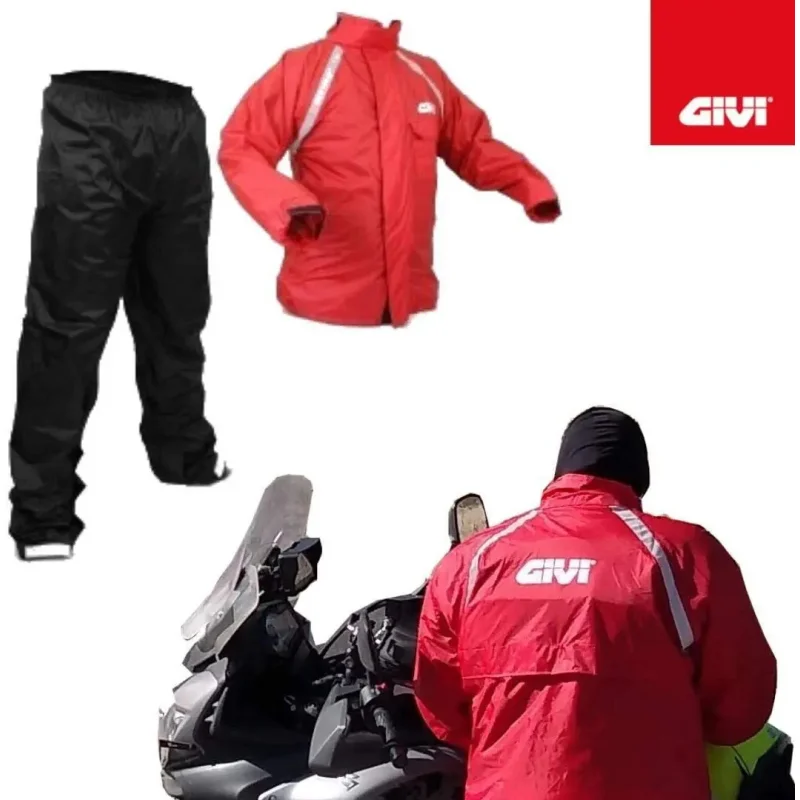 Capa De Chuva Motoqueiro Givi Vermelha