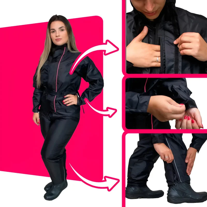 Capa De Chuva Nylon Moto Pioneira Impermeavel Leve