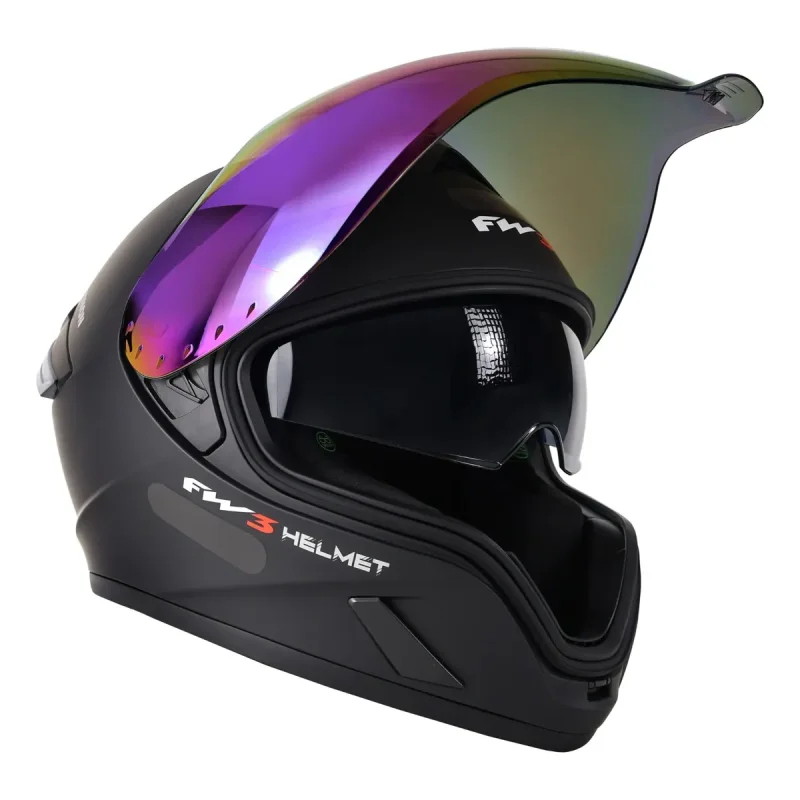 Capacete Fechado Fw3 Venon Com Viseira Revo E Culos Interno