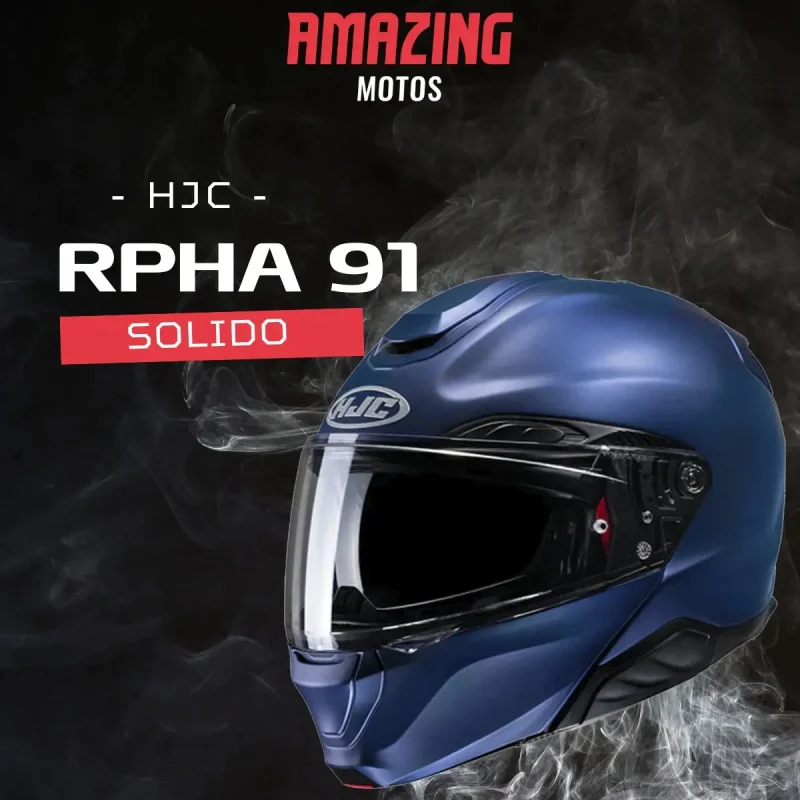Capacete Hjc Rpha 91 Solid Culos Solar Azul