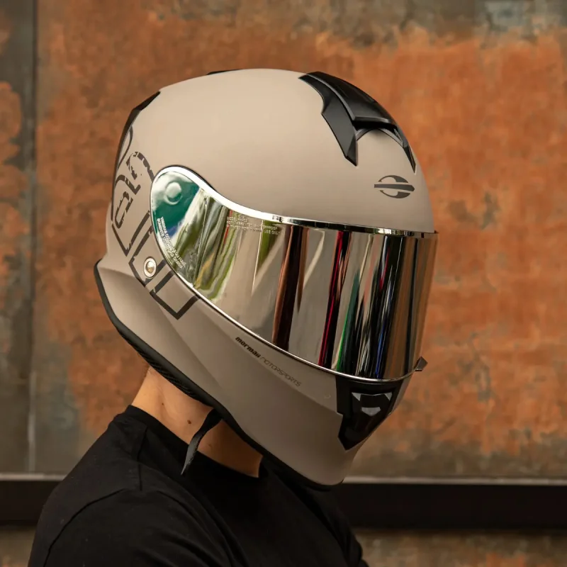 Capacete Mormaii M1 Pro Fechado Com Viseira Extra