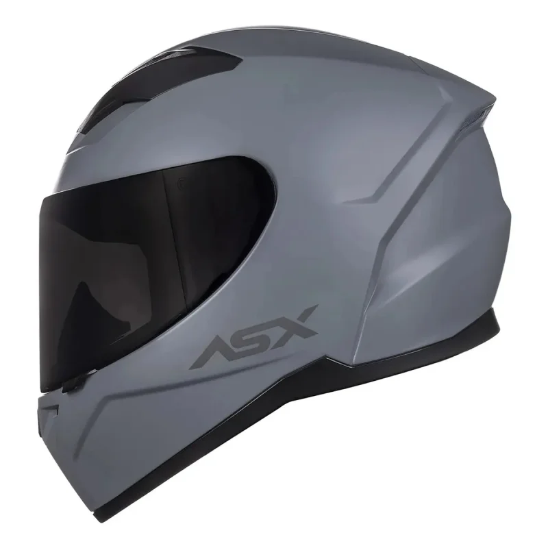 Capacete Moto Asx City Solid Cinza Fosco Grafite