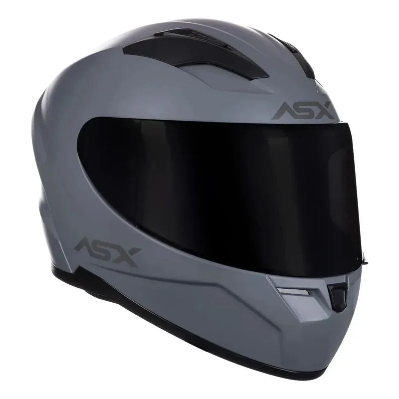 Capacete Moto Asx City Solid Cinza Fosco Grafite