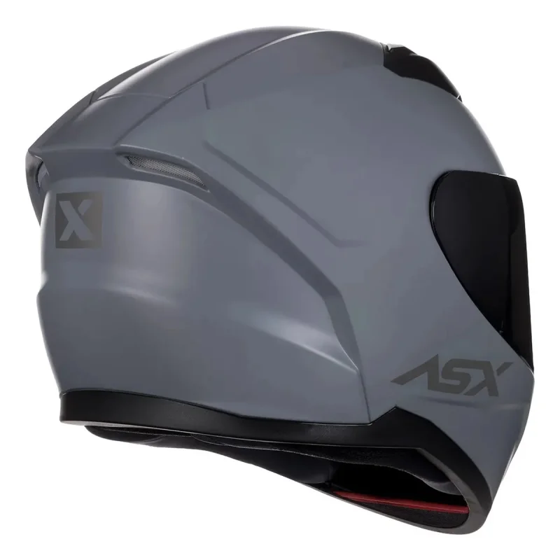 Capacete Moto Asx City Solid Cinza Fosco Grafite
