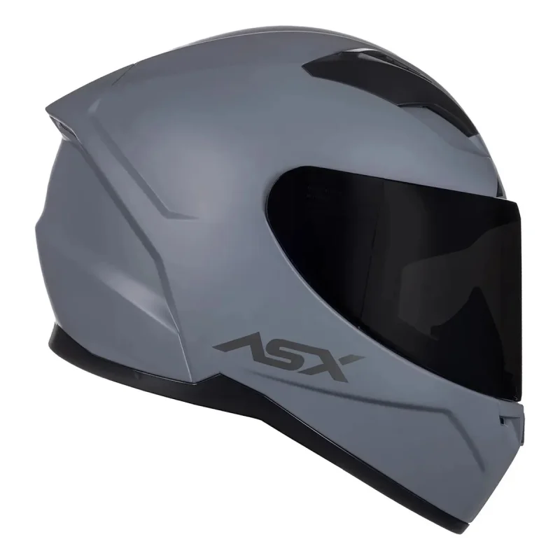 Capacete Moto Asx City Solid Cinza Fosco Grafite
