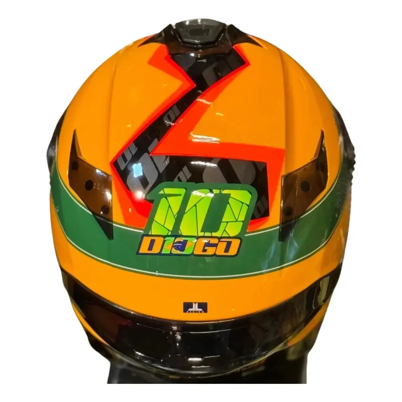Capacete Mt Helmets Targo S Diogo Moreira Tribute A3 Senna