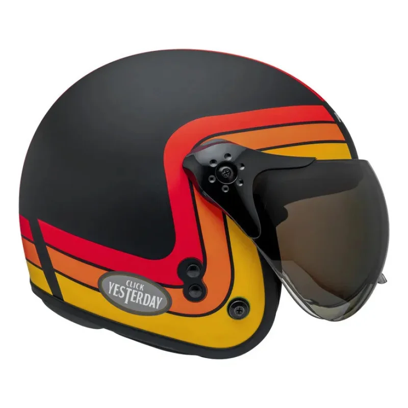 Capacete Peels F 21 Yesterday Preto Fosco Vermelho