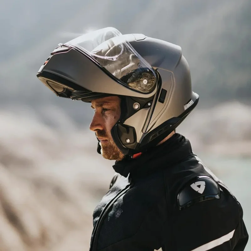 Capacete Shoei Neotec 3 Cinza Cardo Spirit Hd Duplo