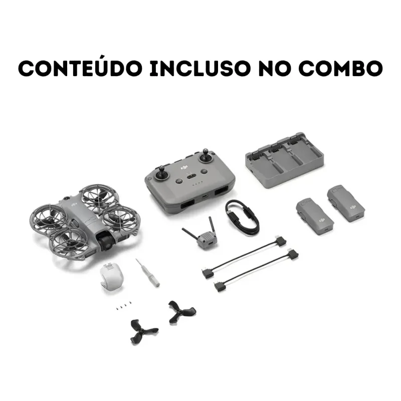Drone Dji Neo 2 Fly More Combo Com Controle Rc N3