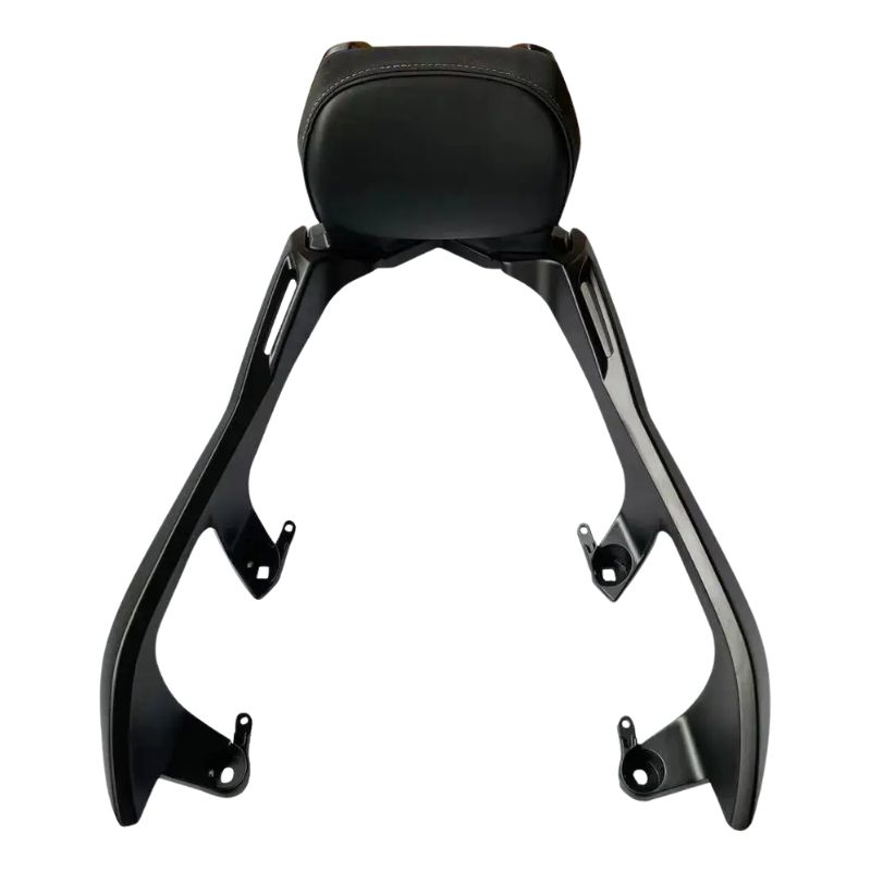 Encosto garupa preto para Yamaha Xmax 250 visto de frente