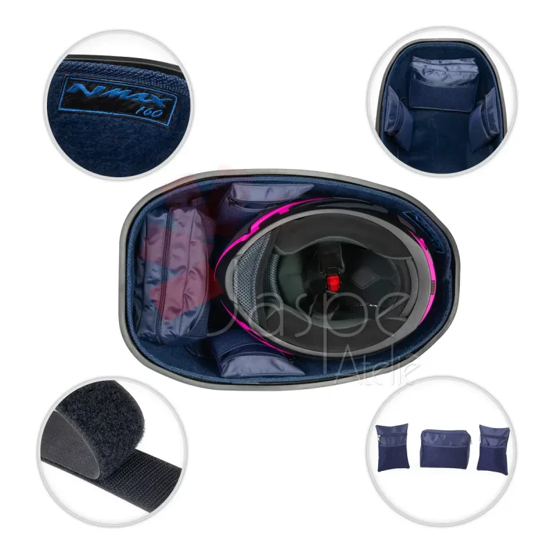 Forracao De Bau Nmax 160 Jaspe Atelie Premium Azul