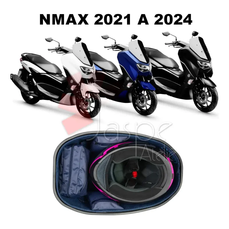 Forracao De Bau Nmax 160 Jaspe Atelie Premium Azul