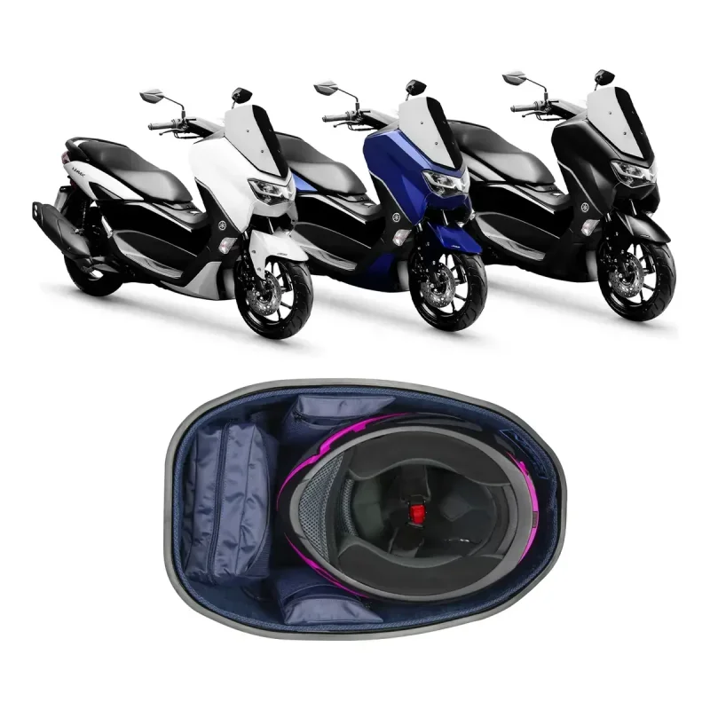 Forração de Baú Nmax 160 Jaspe Ateliê Premium Azul