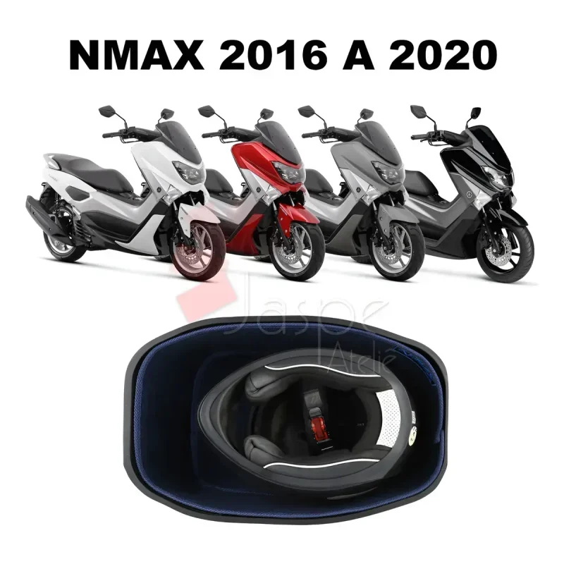 Forração de Baú Yamaha Nmax 2016 a 2020 Jaspe Ateliê