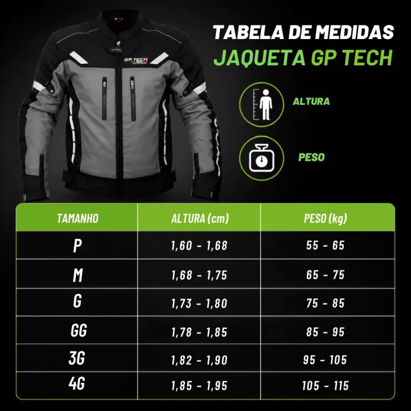Jaqueta Motociclista Gp Tech Essence 2 600d