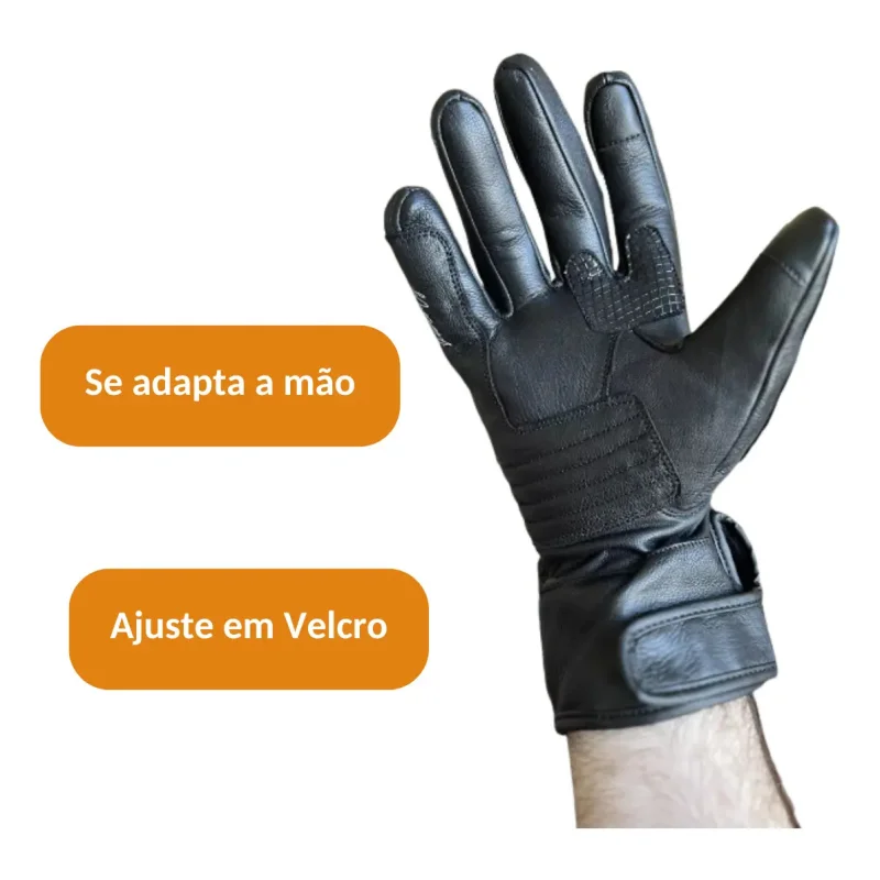Luva De Couro Motociclista Texx Liberty