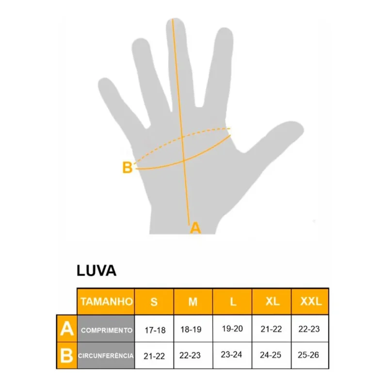 Luva Tutto Pop Preta Para Motociclista