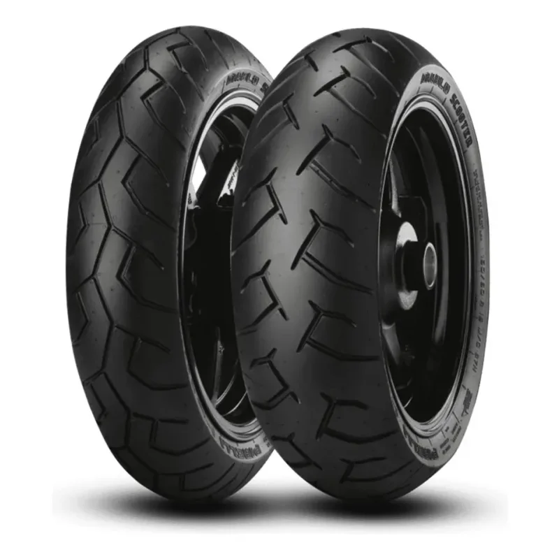 Par de Pneus Pirelli Diablo Scooter 100/80-14 e 120/70-14