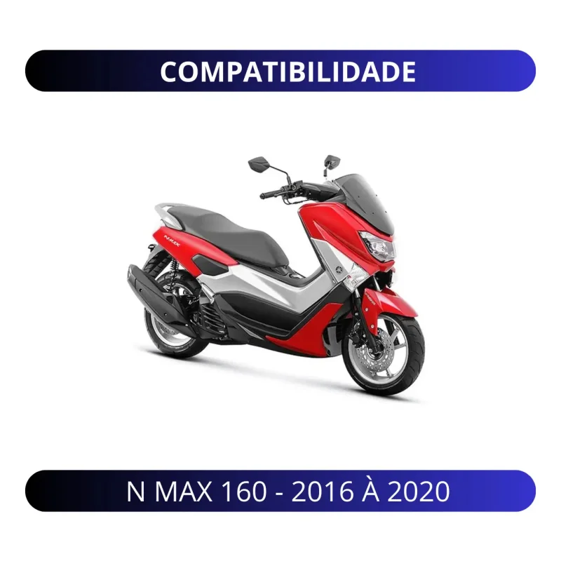 Parabrisa Bolha Nmax 160 2016 A 2020 Fume Alta