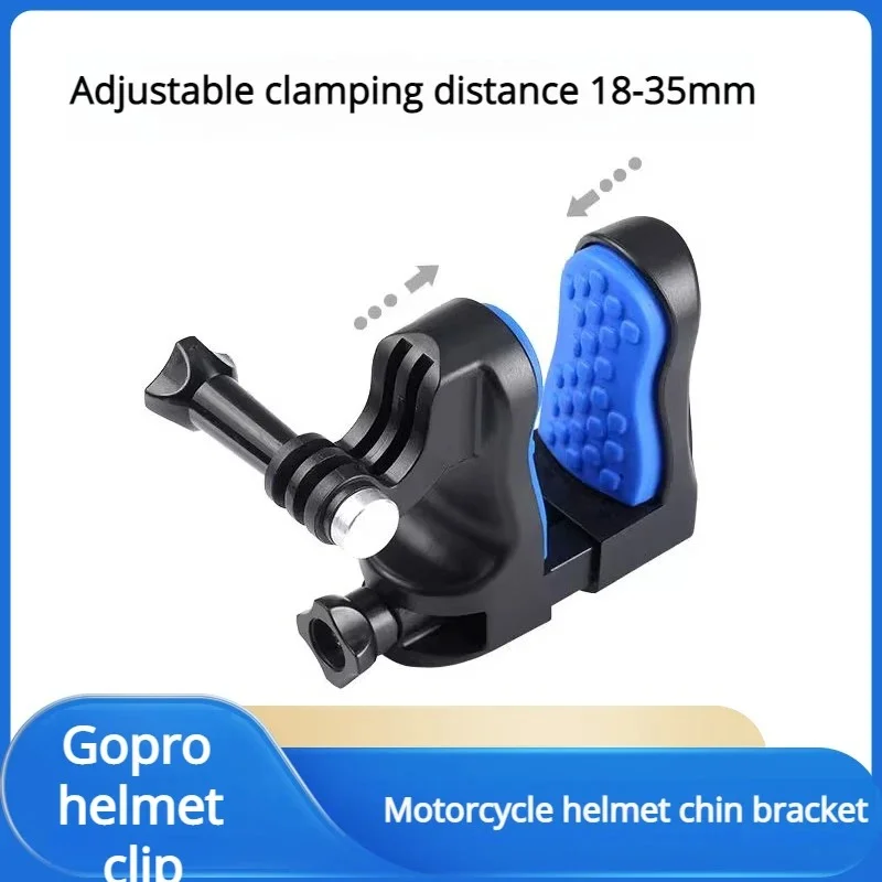 Suporte De Queixo Para Gopro E Camera De Acao Com Clipe Para Capacete