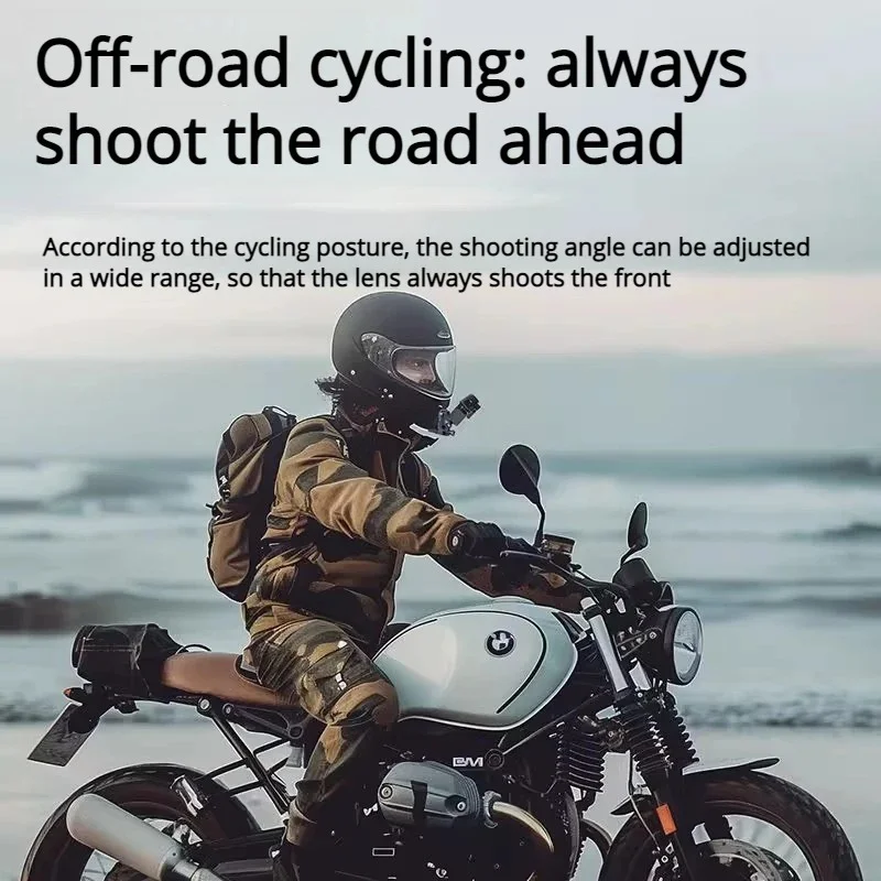 Suporte De Queixo Para Gopro E Camera De Acao Com Clipe Para Capacete