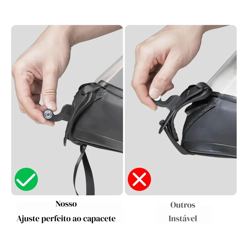 Suporte Para Camera E Celular Em Capacete De Moto