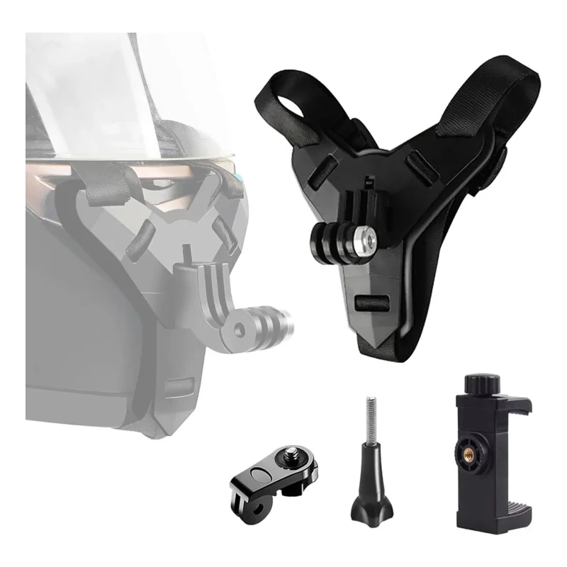 Suporte para Câmera e Celular em Capacete de Moto