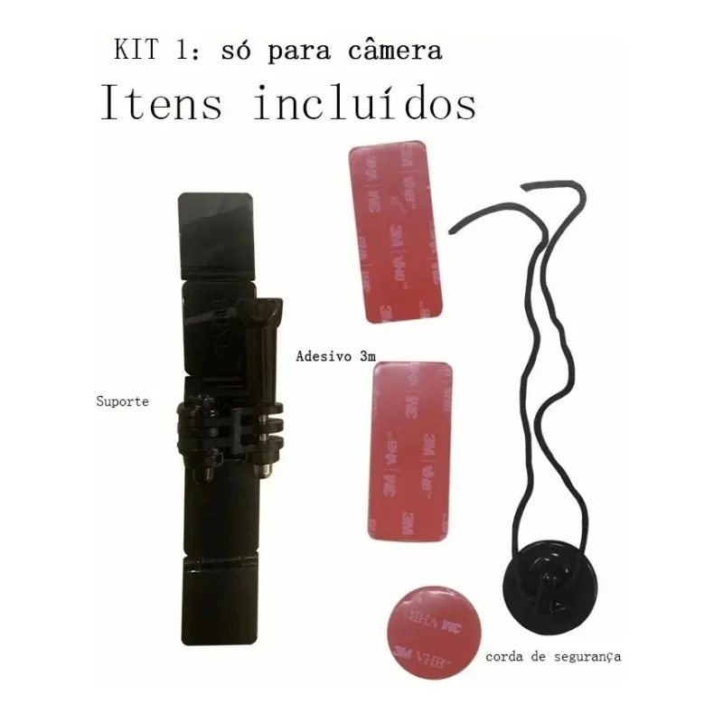 Suporte Tuyu Adesivo 3m Para Capacete Camera De Acao Ty70