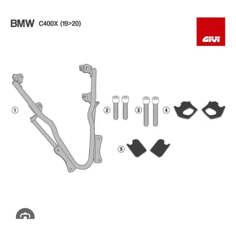 Bagageiro Suporte Bau Givi Bmw C400x