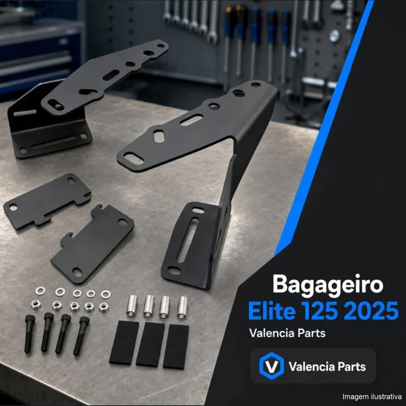 Bagageiro Suporte Bau Honda Elite 125 2025 A 2026 Valencia