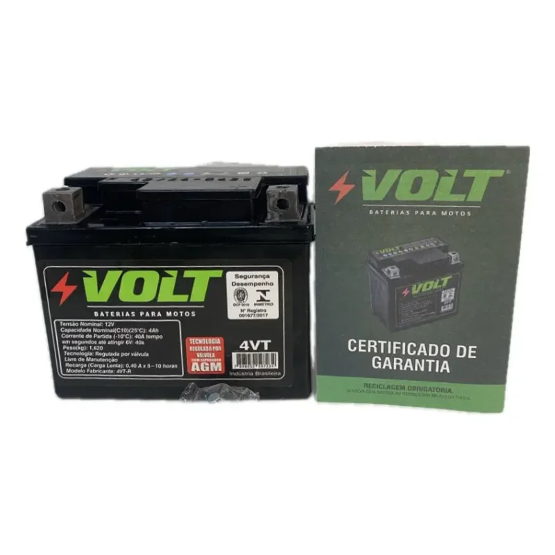 Bateria De Moto Volt 12v 4vt Para Jog 50 E Neo 125